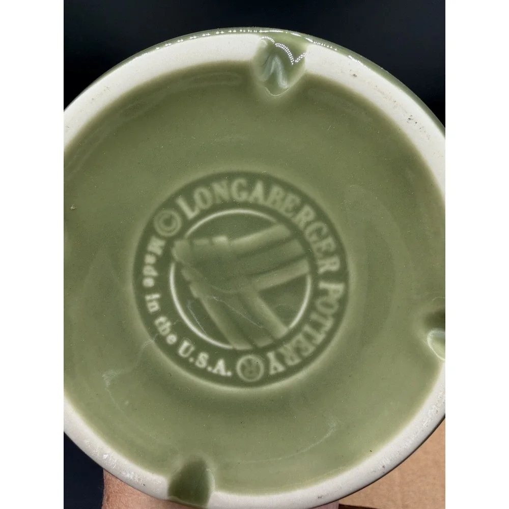 Longaberger Pottery 1 Pint Salt Crock 🌿🧂 Sage – NIB New in Box